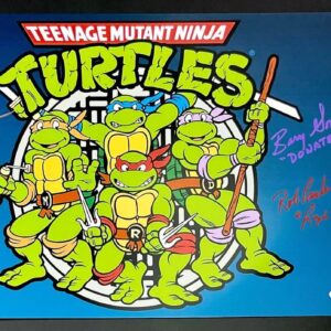 Teenage Mutant Ninja Turtles Original 4 Cast Signed 11x17 Poster B TMNT JSA COA
