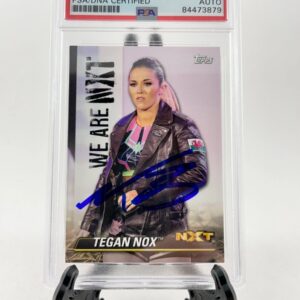 Tegan Nox Signed 2021 Topps WWE We Are NXT Card Autograph PSA DNA Slabbed