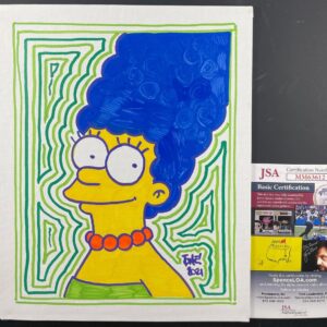 Tone Rodriguez Signed The Simpsons Marge Simpson 8x10 Canvas Art JSA COA
