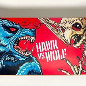 Tony Hawk & Jason Ellis Signed Hawk VS Wolf LTD ED Skateboard Deck JSA COA