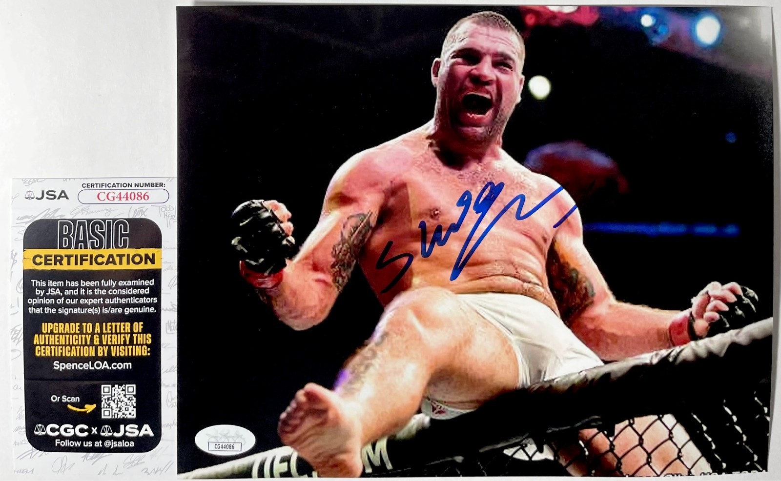 UFC Fighter Mauricio Shogun Rua Signed 8x10 Photo Authentic Autograph JSA COA