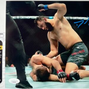 UFC MMA Fighter Dominick Reyes Signed 8x10 Photo Authentic Autograph JSA COA