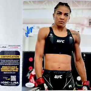 UFC MMA Fighter Viviane Araujo Signed 8x10 Photo Authentic Autograph JSA COA