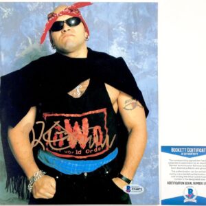 WCW NWO Konnan Signed 8x10 Photo B Autograph LAX IMPACT Lucha BAS COA