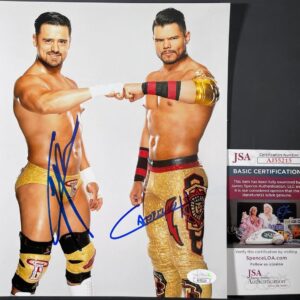 WWE Angel Garza & Humberto Carrillo Signed Los Lotharios 8x10 Photo A JSA COA