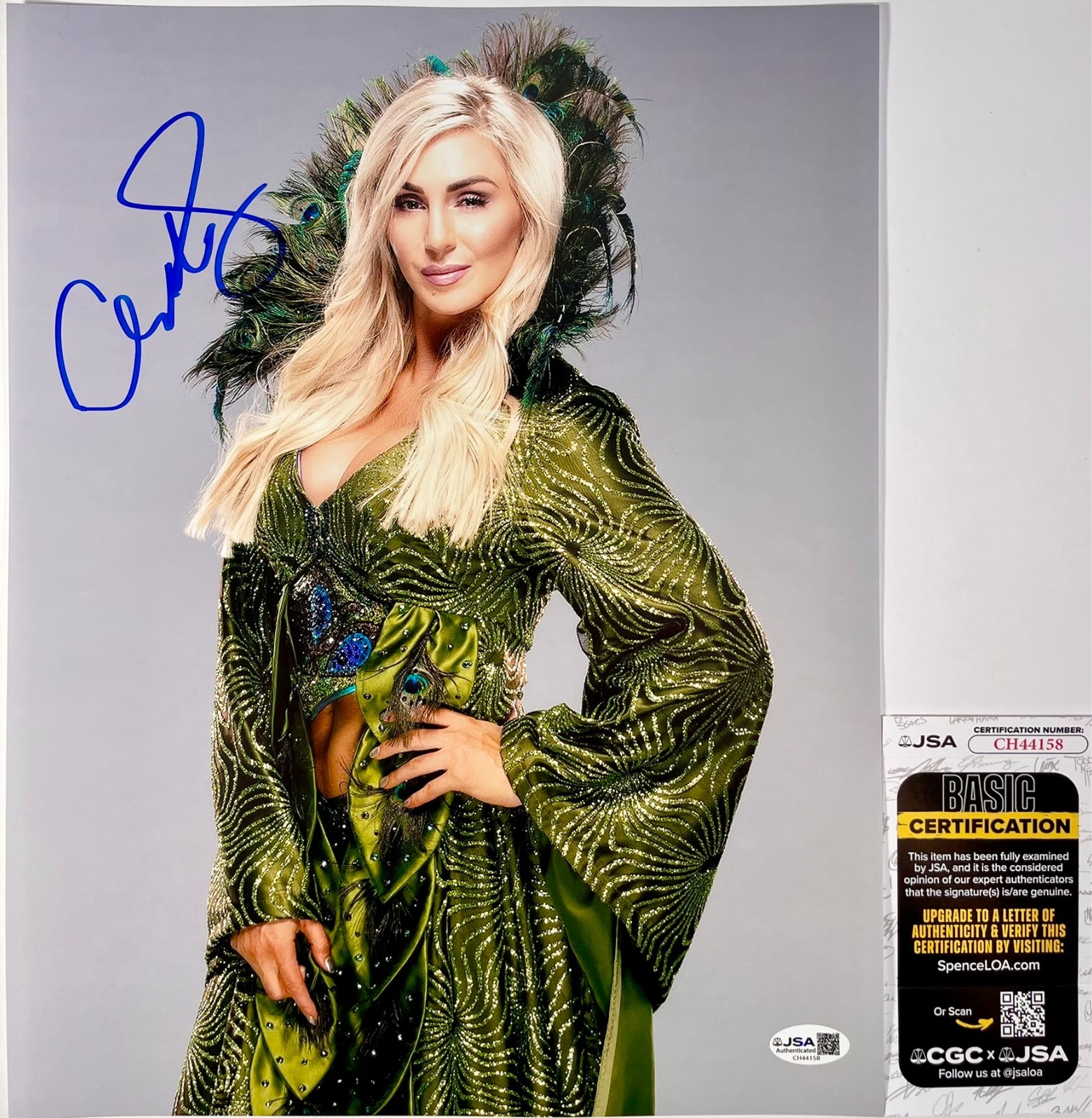 WWE Charlotte Flair Signed 11x14 Photo Authentic Autograph WrestleMania JSA COA