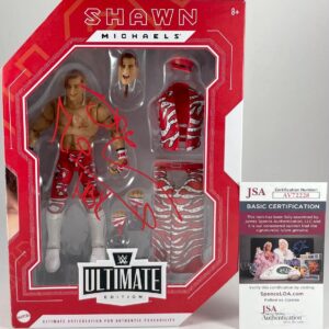 WWE HBK Shawn Michaels Signed Mattel Ultimate Fan TakeOver Figure JSA COA
