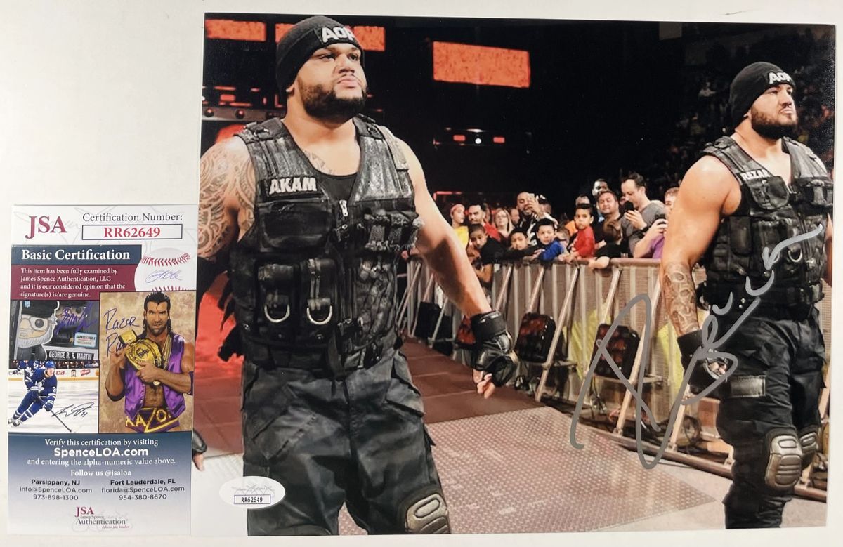 WWE NXT Authors Of Pain Rezar Signed 8x10 Photo Autograph WrestleMania JSA COA