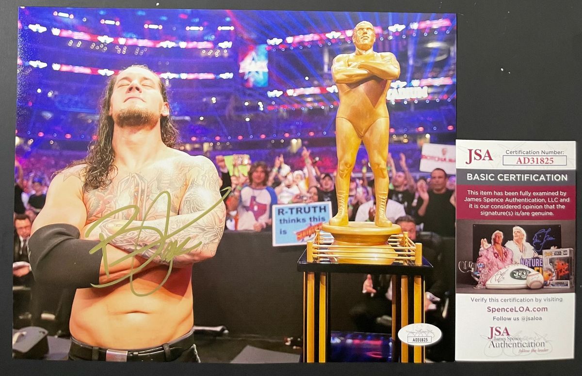 WWE NXT Baron Corbin Signed 8x10 Photo E Autograph WrestleMania JSA COA