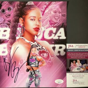 WWE NXT Bianca Belair Signed 8x10 Photo H Autograph WrestleMania JSA COA