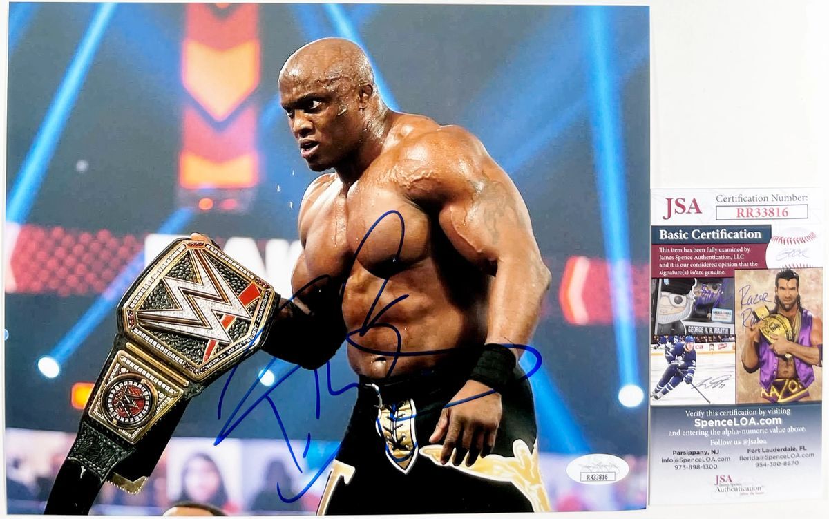 WWE NXT Bobby Lashley Signed 8x10 Photo G Autograph WrestleMania JSA COA