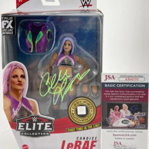 WWE NXT Candice LeRae Signed Mattel Elite 87 Wrestling Figure Autograph JSA COA