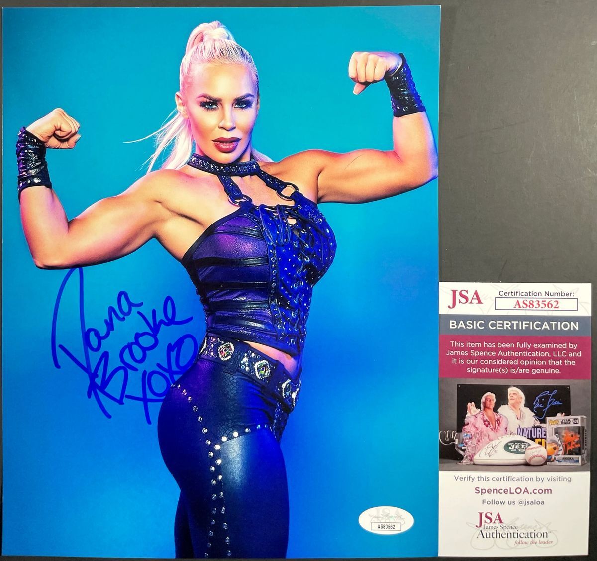 WWE NXT Dana Brooke Signed 8x10 Photo K Autograph WrestleMania JSA COA