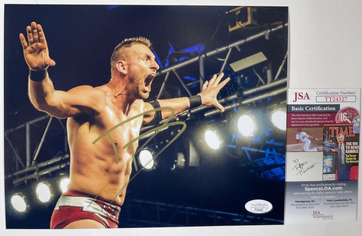 WWE NXT Dominik Dijakovic Signed 8x10 Photo B Autograph T-Bar TakeOver JSA COA