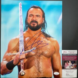 WWE NXT Drew McIntyre Signed 11x14 Photo J Autograph WrestleMania JSA COA