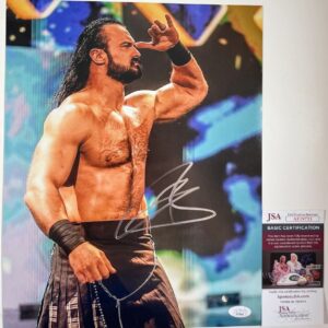 WWE NXT Drew McIntyre Signed 11x14 Photo L Autograph WrestleMania JSA COA