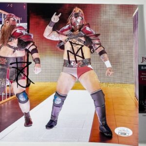 WWE NXT Erik & Ivar Signed Viking Raiders 8x10 Photo B Autograph JSA COA