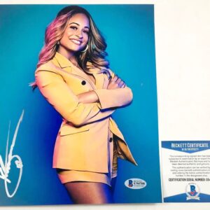 WWE NXT Kayla Braxton Signed 8x10 Photo A Autograph WrestleMania BAS COA