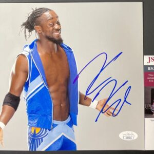 WWE NXT Kofi Kingston Signed 8x10 Photo L The New Day WrestleMania JSA COA