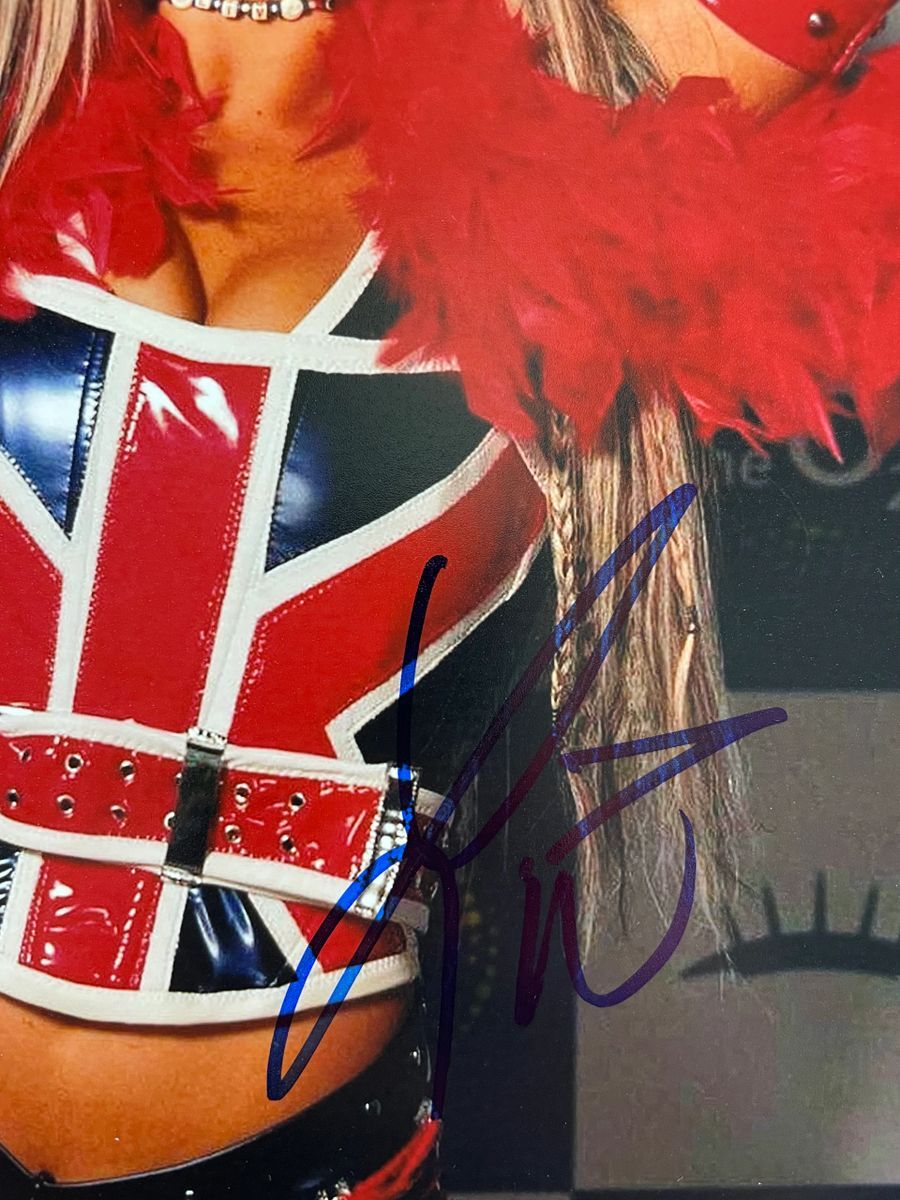 WWE NXT Liv Morgan Signed 8x10 Photo V Autograph WrestleMania JSA COA - Image 2