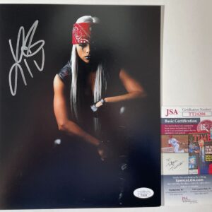 WWE NXT Liv Morgan Signed Undertaker Shoot 8x10 Photo B Autograph JSA COA