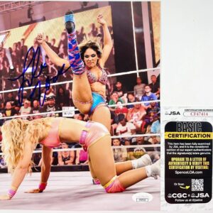 WWE NXT Lola Vice Signed 8x10 Photo BA Autograph Valerie Loureda AAA JSA COA