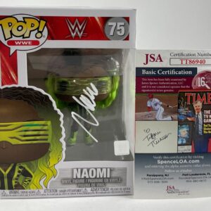 WWE NXT Naomi Signed Funko POP #75 Autograph WrestleMania JSA COA