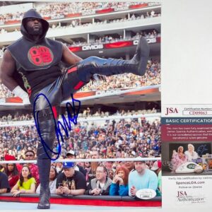 WWE NXT Omos Signed 8x10 Photo E Authentic Autograph WrestleMania JSA COA