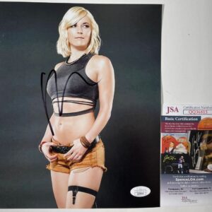 WWE NXT Renee Young Paquette Signed 8x10 Photo A Autograph WrestleMania JSA COA