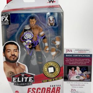 WWE NXT Santos Escobar Signed Mattel Elite Wrestling Figure Autograph JSA COA