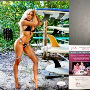 WWE NXT Scarlett Bordeaux Signed 8x10 Photo R Autograph TakeOver JSA COA