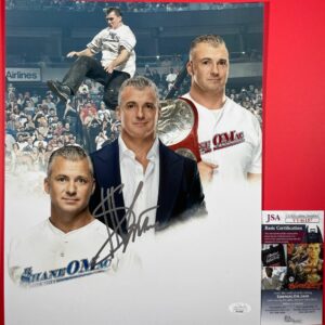 WWE NXT Shane McMahon Signed 11x14 Photo G Autograph WrestleMania JSA COA