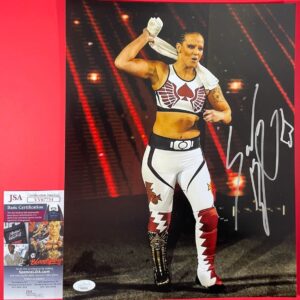 WWE NXT Shayna Baszler Signed 11x14 Photo G Autograph WrestleMania JSA COA