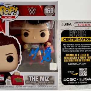 WWE NXT The Miz Signed Funko POP! Vinyl Figure #169 Authentic Autograph JSA COA