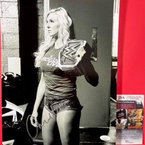 WWE NXT The Queen Charlotte Flair Signed 11x14 Photo Authentic Autograph JSA COA