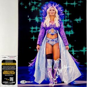 WWE NXT The Queen Charlotte Flair Signed 11x14 Photo Authentic Autograph JSA COA