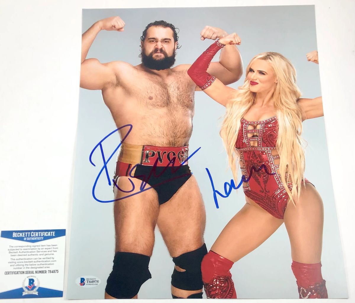 WWE Rusev & Lana Signed 11x14 Photo Autograph AEW Miro CJ Perry BAS COA