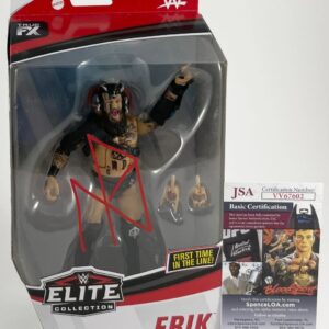 WWE Viking Raiders Erik Signed Mattel Elite Wrestling Figure Autograph JSA COA