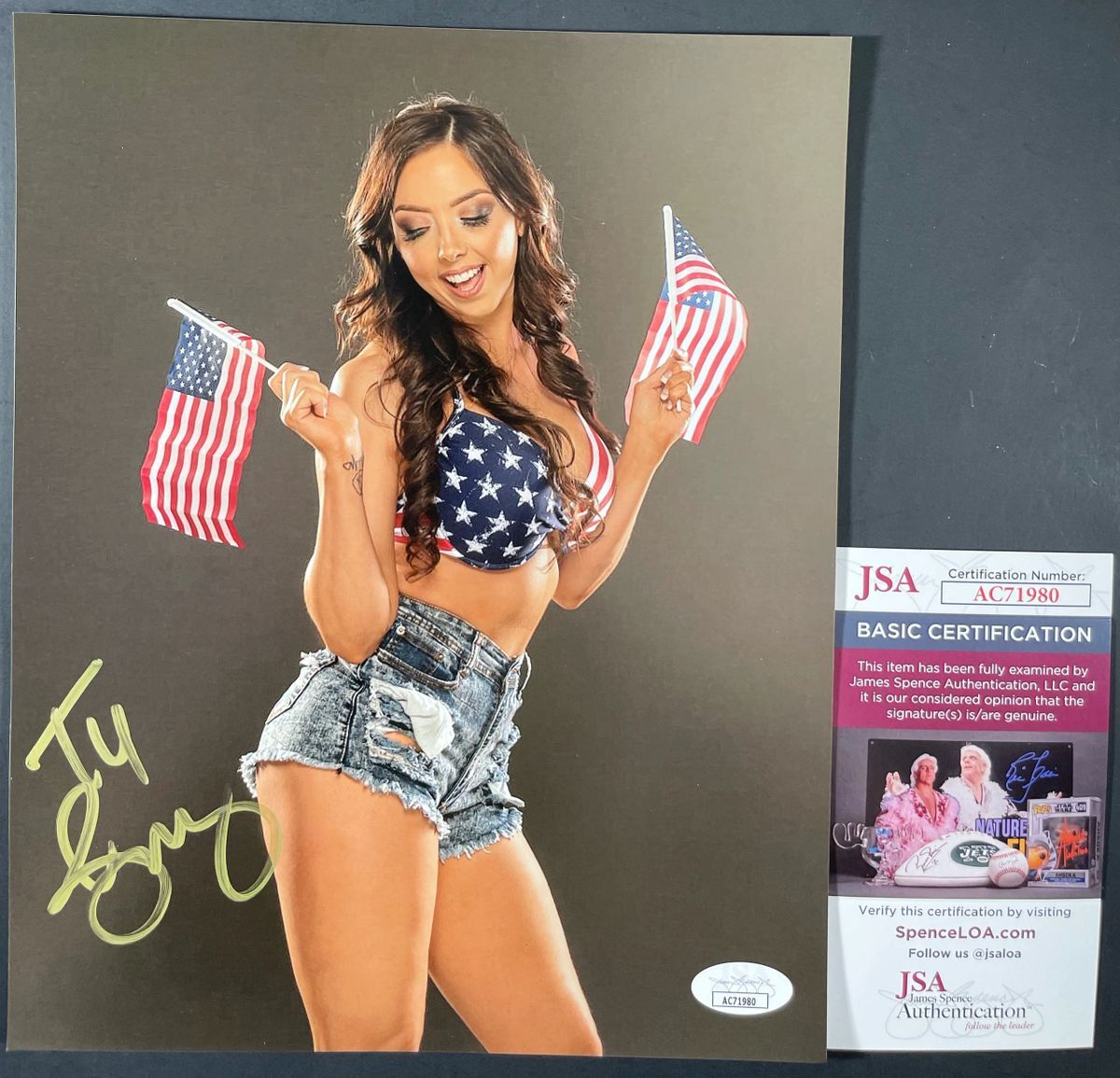 AEW All Elite Wrestling The Bunny Signed 8x10 Photo G Autograph Allie JSA COA