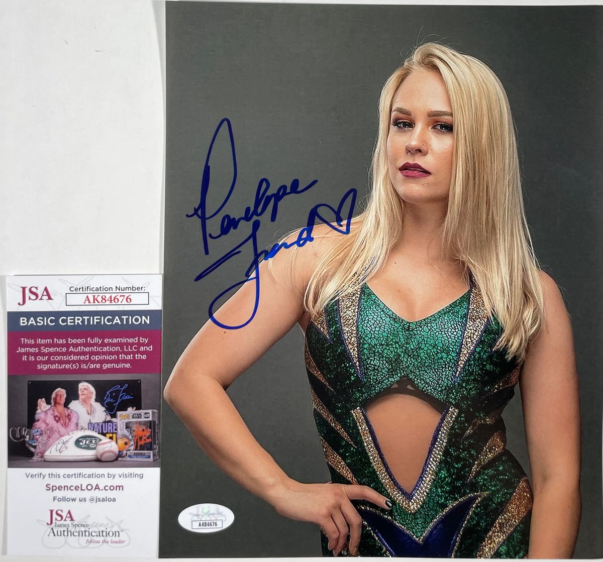AEW Penelope Ford Signed All Elite Wrestling 8x10 Photo D Autograph JSA COA