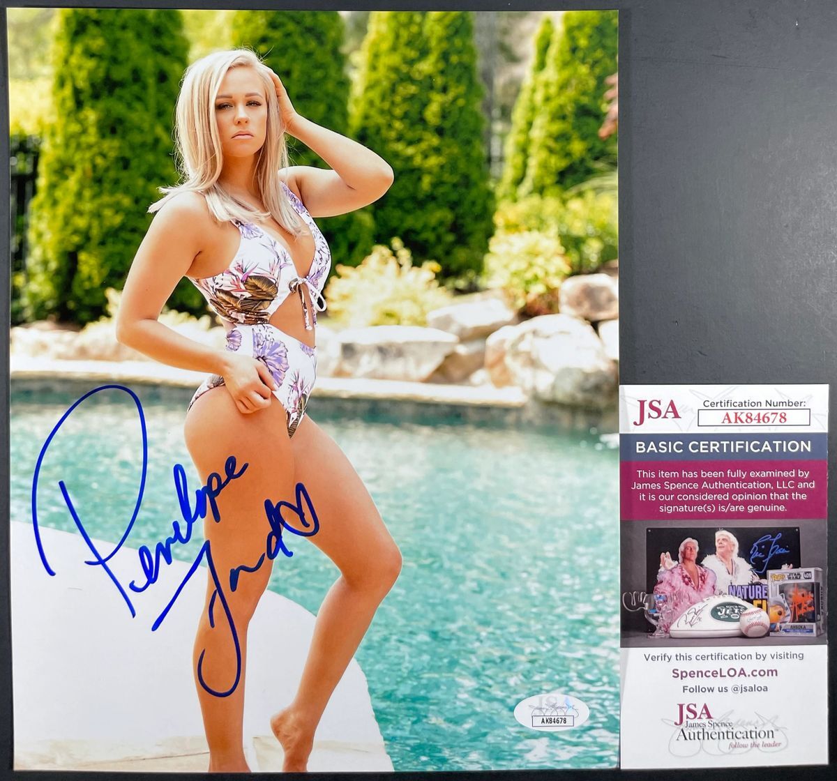AEW Penelope Ford Signed All Elite Wrestling 8x10 Photo F Autograph JSA COA