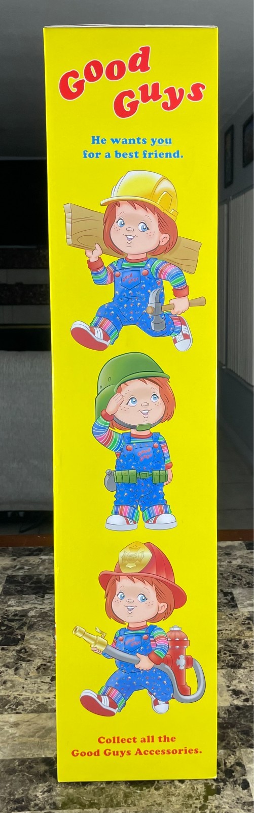 Alex Vincent & Edan Gross Signed Good Guys Chucky Doll 30" Replica Auto JSA COA - Image 3