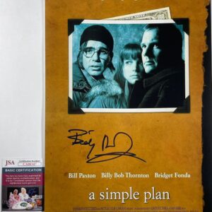 Billy Bob Thornton Signed A Simple Plan 11x17 Movie Poster Autograph JSA COA