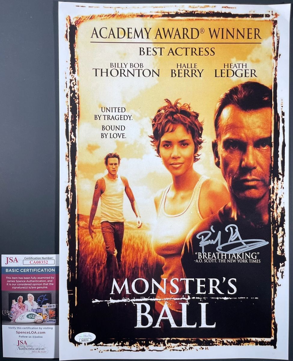 Billy Bob Thornton Signed Monster's Ball 11x17 Movie Poster A Autograph JSA COA