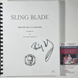 Billy Bob Thornton Signed Sling Blade Complete Movie Script A Autograph JSA COA