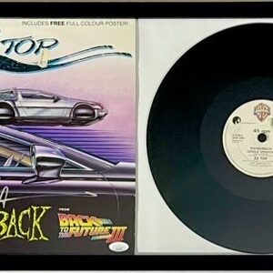 Billy Gibbons Signed Back To The Future Doubleback Vinyl Framed Display JSA COA