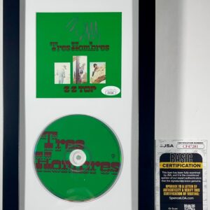 Billy Gibbons Signed ZZ Top Tres Hombres CD Booklet Framed Matte Display JSA COA