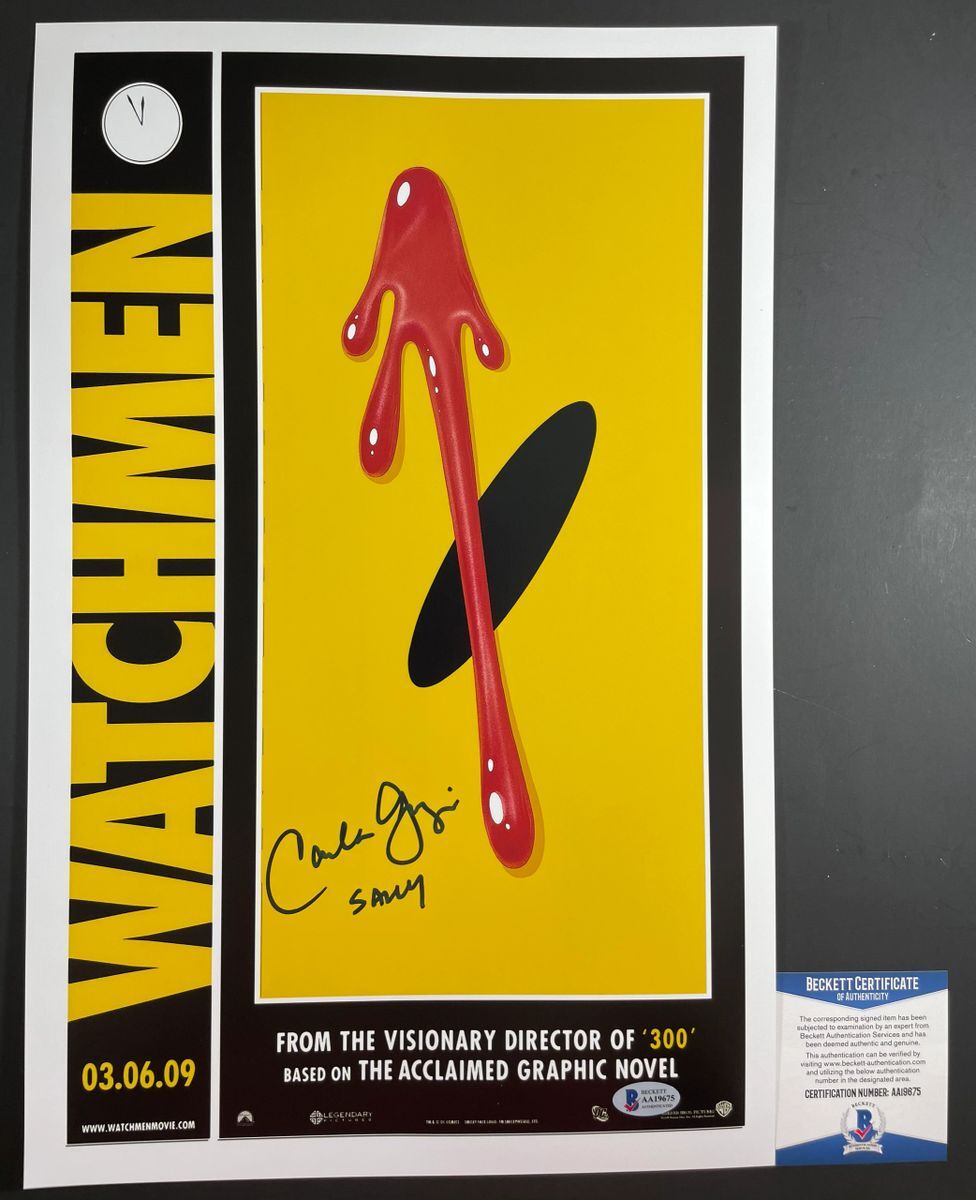 Carla Gugino Signed Watchmen 11x17 Movie Poster Autograph Sally BAS COA