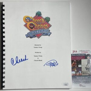 Cheech Marin & Tommy Chong Signed Cheech & Chong's Next Movie Script JSA COA