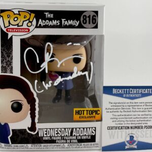 Christina Ricci Signed Wednesday Addams Funko POP! Autograph BAS COA